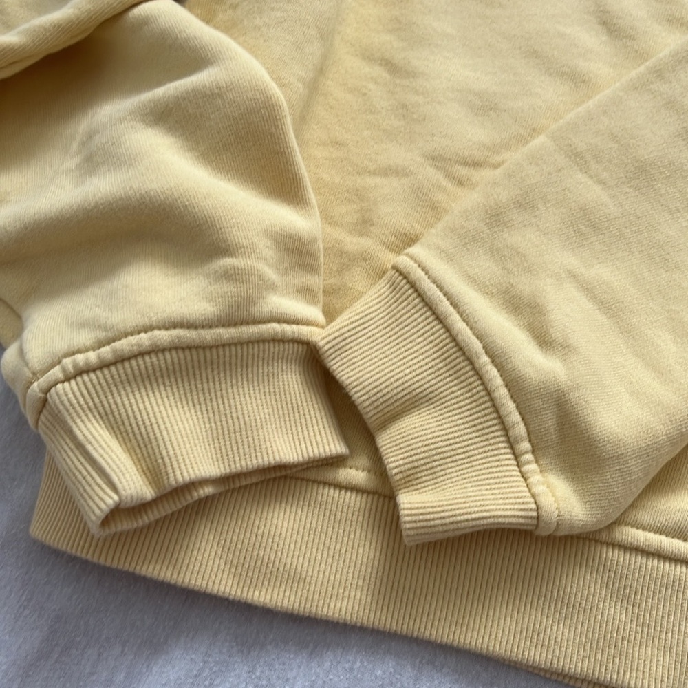 NWOT Wesley Yellow Crewneck, Relaxed Fit  Sweatshirt size L - Picture 8 of 8